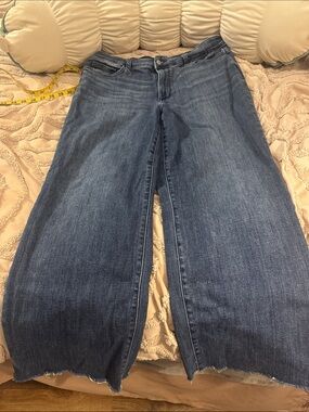 Judy Blue Wide Leg Jeans in Dark Blue Denim